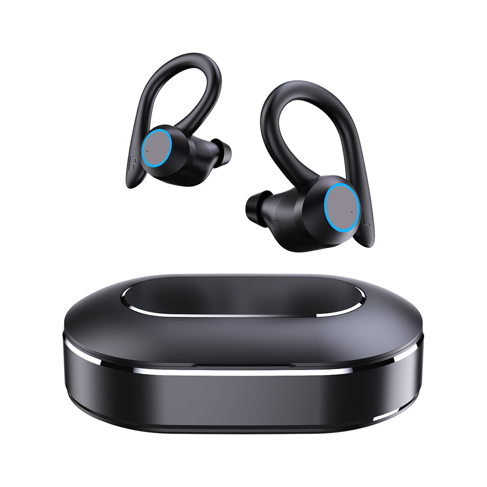 Q23 Ear Hook Headsets Waterproof TWS Wireless Bluetooth Earbuds Sports Touch Controlled Earphones with Charging Cable Q23 Ear Hook Headsets Waterproof TWS Wireless Bluetooth Earbuds Sports Touch Controlled Earphones with Charging Cable